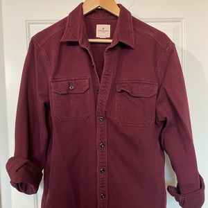 American Eagle Button Up Large